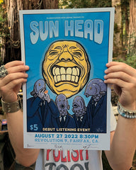Sun Head Poster by Wiley