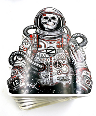 (2) BIG Astronaut Stickers