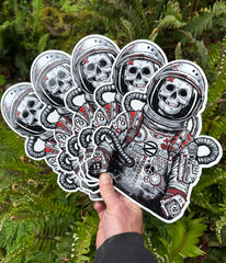 (2) BIG Astronaut Stickers