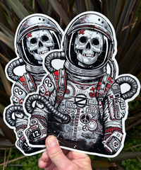 (2) BIG Astronaut Stickers