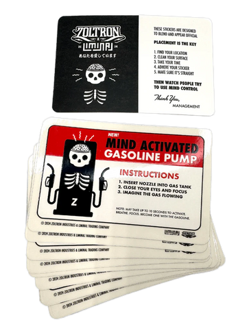 (10) GAS PUMP Public Space Enhancement Stickers