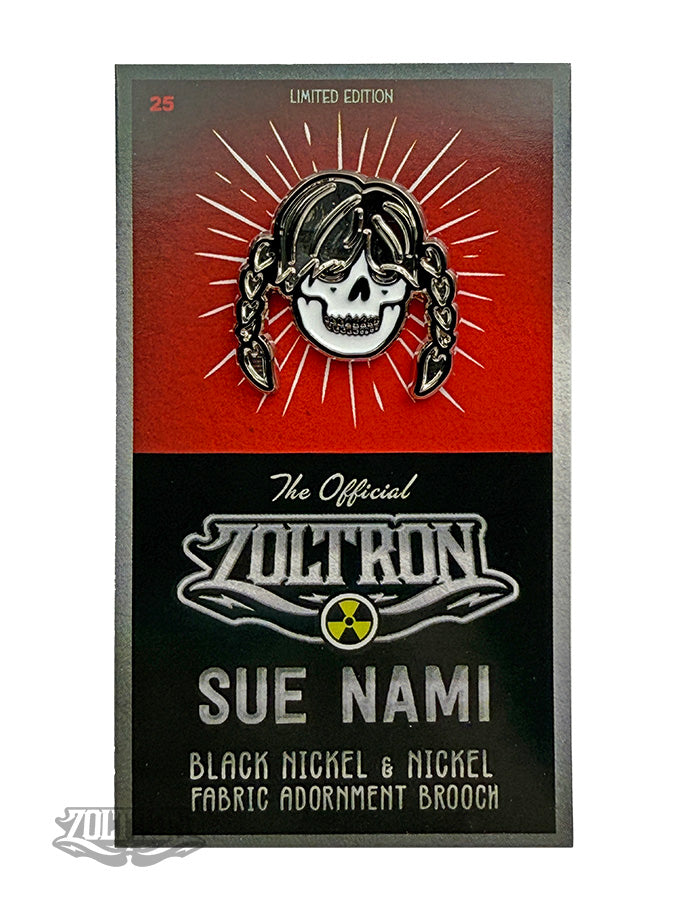 Sue Nami Black Nickel Brooch