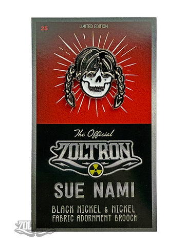 Sue Nami Black Nickel Brooch