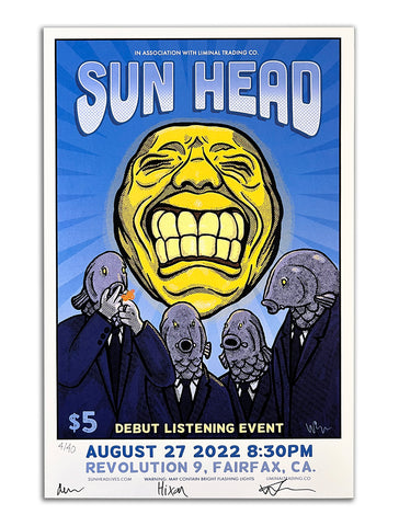 Sun Head Poster by Wiley