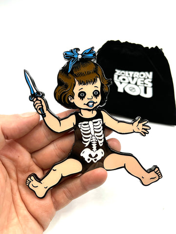 "Tiny Toddler" Enamel Badge  -  Possessed #/300