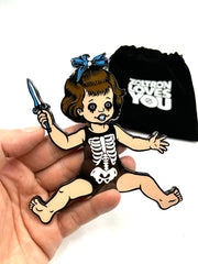 "Tiny Toddler" Enamel Badge  -  Possessed #/300